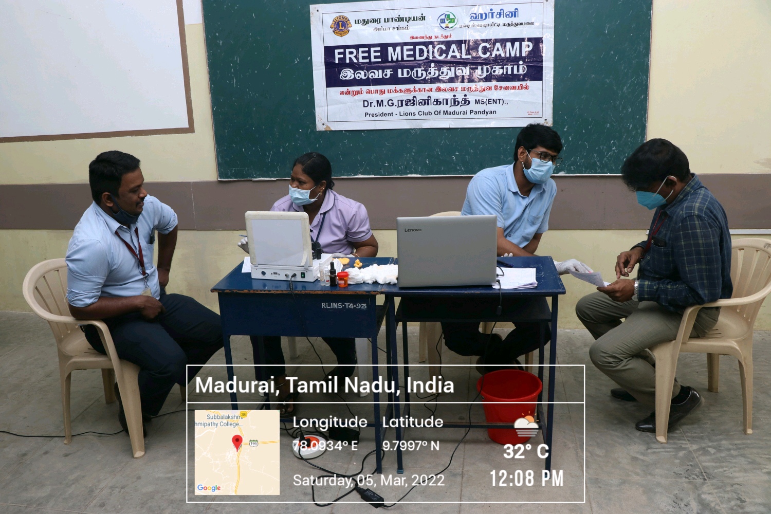 Free Ear Nose Throat and Diabetes Medical Camp at SLCS