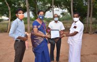 Gifting Solar Lamp to Solankuruni Village
